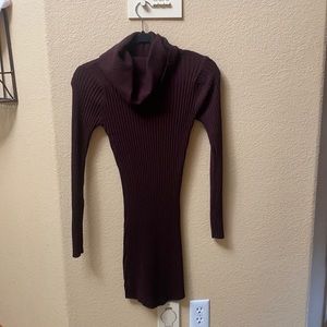 Adorable sweater dress curve hugging dress.